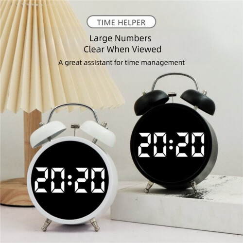High Quality Extra Large Sound Alarm Clock with LED Screen Simple Number Clock Multifunctional Clock A 2