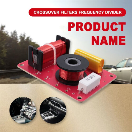 130W Speaker Crossover 2 Way High-Low 8 Ohm Frequency Divider for 6 Inch Speaker 2