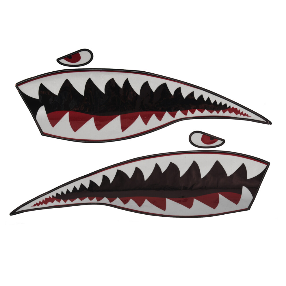 Waterproof Pvc Decal Teeths For Kayak Boat Car Truck Stickers White 6031119663057
