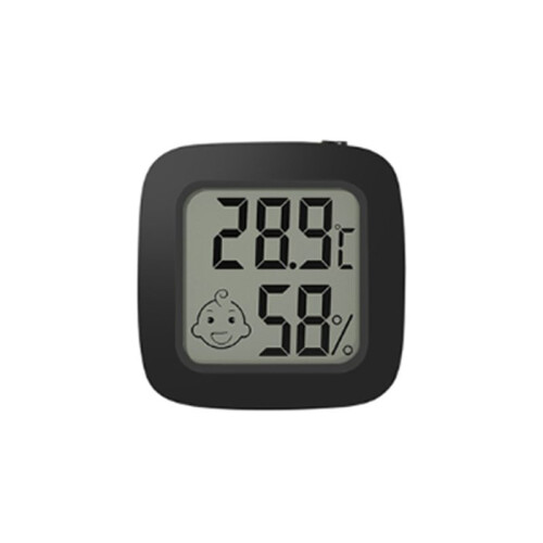 LCD Digital Thermometer Hygrometer Magentic Temperature Meter Humidity Sensor Weather Station Black