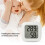 LCD Digital Thermometer Hygrometer Magentic Temperature Meter Humidity Sensor Weather Station Black 4