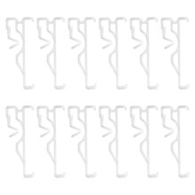 Valance Clips, Clear Plastic Valance Clips for Blinds, Hidden Window Blind Clips for Horizontal Blind Valance (12 PCS)
