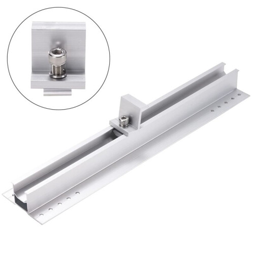 4 Pieces Solar Module Holder End Clamp Kit, Solar Panel  Clamp Brackets, Solar End Clamp Adjustable Solar Panel,30mm 2