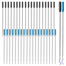 40pcs 11.6cm/4.57inch Pen Ink Refills, Replaceable Pens Refills,the Metal Ballpoint Pen Replacement Kit Black+