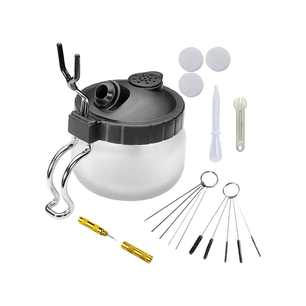 Airbrush Cleaning Kit - 6Pcs Airbrush Cleaner Set With Cleaning Pot, Nylon Brush Set, Stainless Steel Needles 4711824170287