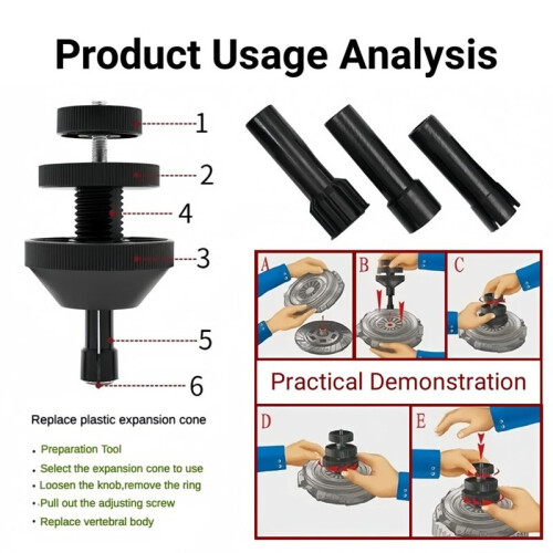 Car Clutch to Hole Corrector Alignment Tool Universal Clutch Clutch Alignment Dismantle Tool 2