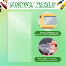 15 Cubiertas para Lentes de Gabinete de Arenado, 23 X 11 Pulgadas, Protector de Lente Interior para Gabinete de Arenado, Película Transparente para