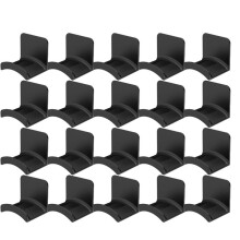 20PCS Universal Adhesive Headphone Stand Wall Desk PC Mount Headset Hanger Holder Damage-Free Easy Installation Black