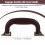 Brown Leather Guitar Musical Instrument Box Luggage Toolbox Trolley Case Handle 8