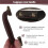 Brown Leather Guitar Musical Instrument Box Luggage Toolbox Trolley Case Handle 6
