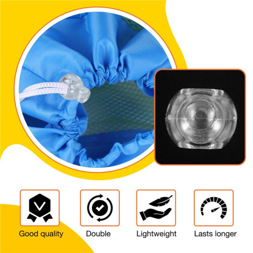Plastic Toggle Spring Stop Single Hole String Cord Locks 10 Pcs 2