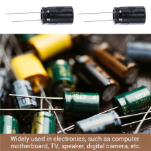 10 Pcs 22uF 400V 105C Radial Electrolytic Capacitors Black 13mm x 21mm