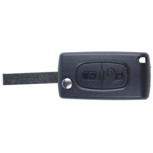 Flip Replacement Remote Car Key Case Shell for  C2 C3 C4 C5 C6 C8 2 Buttons Black