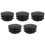 Black Plastica 35mm Dia Blanking End Caps Round Tube Insert 5 pezzi 1