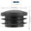 Black Plastica 35mm Dia Blanking End Caps Round Tube Insert 5 pezzi 6