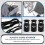 Diameter 8 mm hole, cord cord stopper laces snap hook, black, 10 pcs 3