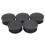 Black Plastica 35mm Dia Blanking End Caps Round Tube Insert 5 pezzi 7