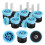 10 Pieces Variable Arc Nozzle, Sprinkler Heads Replacement Adjustable 0 - 360 Full Circle Pattern Sprays Nozzle 1