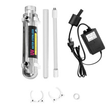 Esterilizador de Agua UV de Acero Inoxidable de 16 W, Lámpara de Tubo Ultravioleta, Desinfección Directa para Acuarios y Peceras (UE)