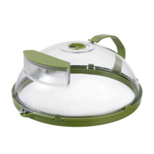 Microwave Cover for Food Clear Microwave Splatter Cover with Handle and Water Storage Box Microwave Heating Cover