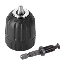 2 StüCk Handfester Spannfutter-Adapter Hochleistungs-10Mm-Bohrfutter mit SchlüSsellosem Bohrer und Adapter-Hardware-Werkzeugen