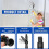 2Pcs Rotatable Angle Adaptor Extension Pole Attachments for Threaded Extension Pole Paint Pole Adapter Attach to Duster 1