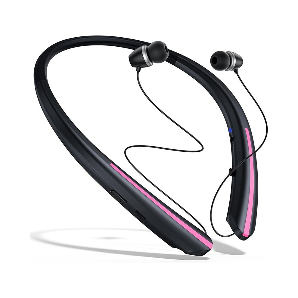 Photos - Headphones Neckband Wireless Earphones, Retractable Ear Sweat-Proof Earphones, Stereo Noise-Canceling Earphones