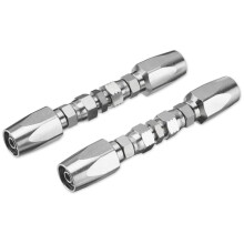 2pcs Hydraulic Hose Repair Kit, Reusable, 2-Wire Reusable Hydraulic Repair Fitting 3/8Inch