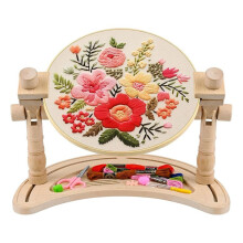 Embroidery Hoop Stand Adjustable - 360Rotated Embroidery Frame Stand, Embroidery Stands for Hand Work Art