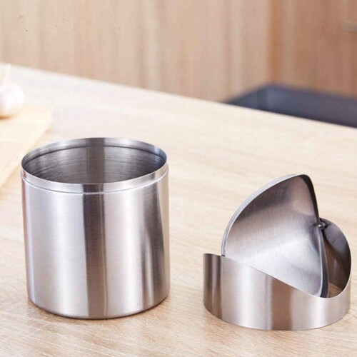 Trash Can for Desk with Lid Desktop Trash Can Small Tiny Countertop Trash Bin Can for Office Bathroom Kitchen