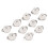 10PCS Ceramic B9A Silver-Plated 9Pin Vacuum Tube Socket Panel Chassis Mount for ECC81 ECC82 ECC83 EL84 6922 Vacuum Tube 1