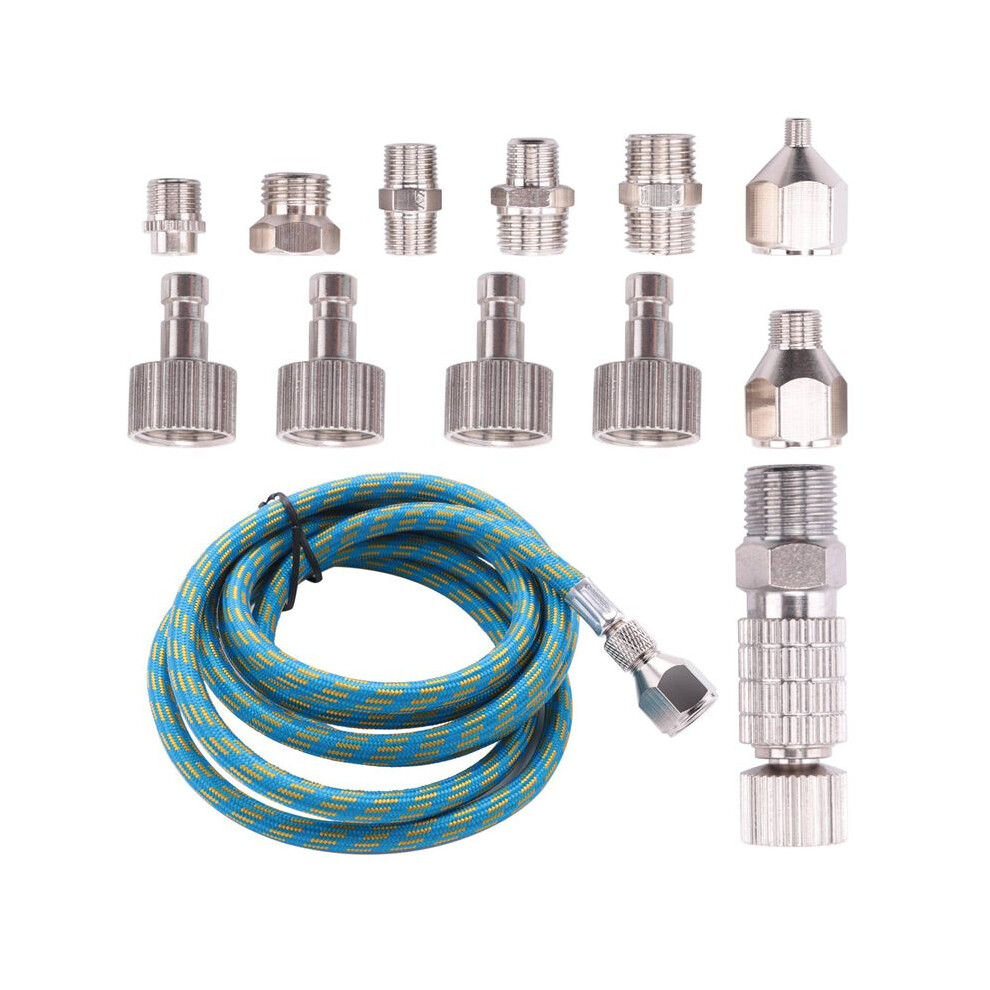 Airbrush Adapter Set, Quick Release Airbrush Adapter Kit, Nylon Braided Air Hose, For Air Compressor And Airbrush Hose 4711239465831