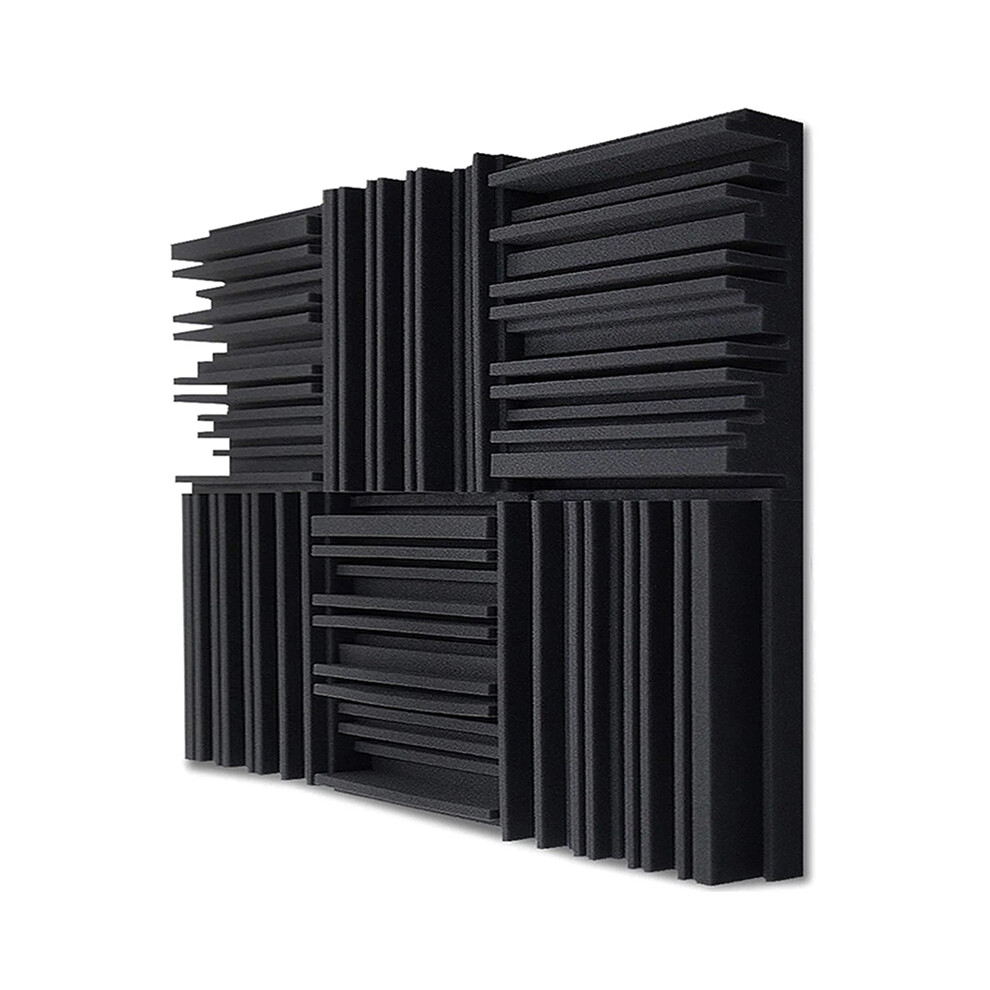 24Pcs Studio Acoustic Foam Panels Soundproof Sponge Drum Ktv Room Absorption Treatment Polyurethane Wall Sound Foam Pad 6034186088044