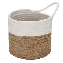 Wall Baskets Small Cotton Rope Baskets Woven Baskets Storage Hanging Baskets for Organizing Round Baskets for Plants, B