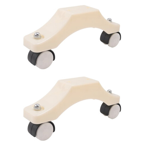 Support de Radiateur Électrique en U, Roulettes Réglables, Déplacement Facile, Blanc 1