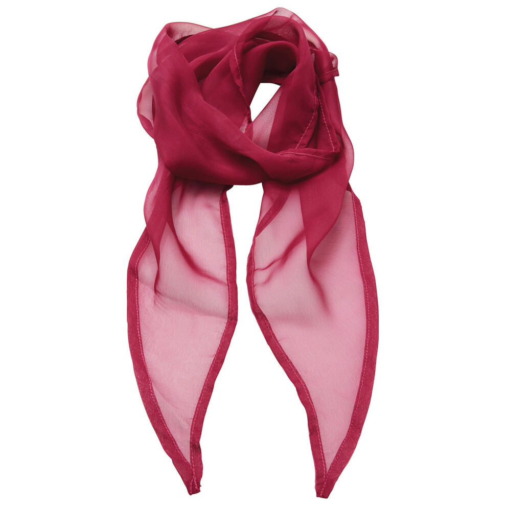 Premier (One Size, Hot Pink) Unisex Adult Colours Chiffon Scarf
