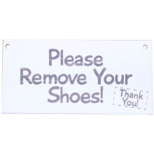 Please Remove Your Shoes! Thank You! Take Your Shoes Sign Hanging Door Sign Wooden Plaque Gift