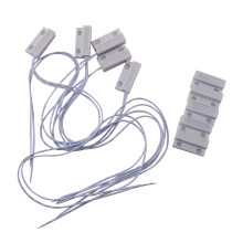 5 Pcs Mc-38 Wired Door Window Sensor Magnetic For Home Alarm System,When Sensor Together,Normally Closed Nc