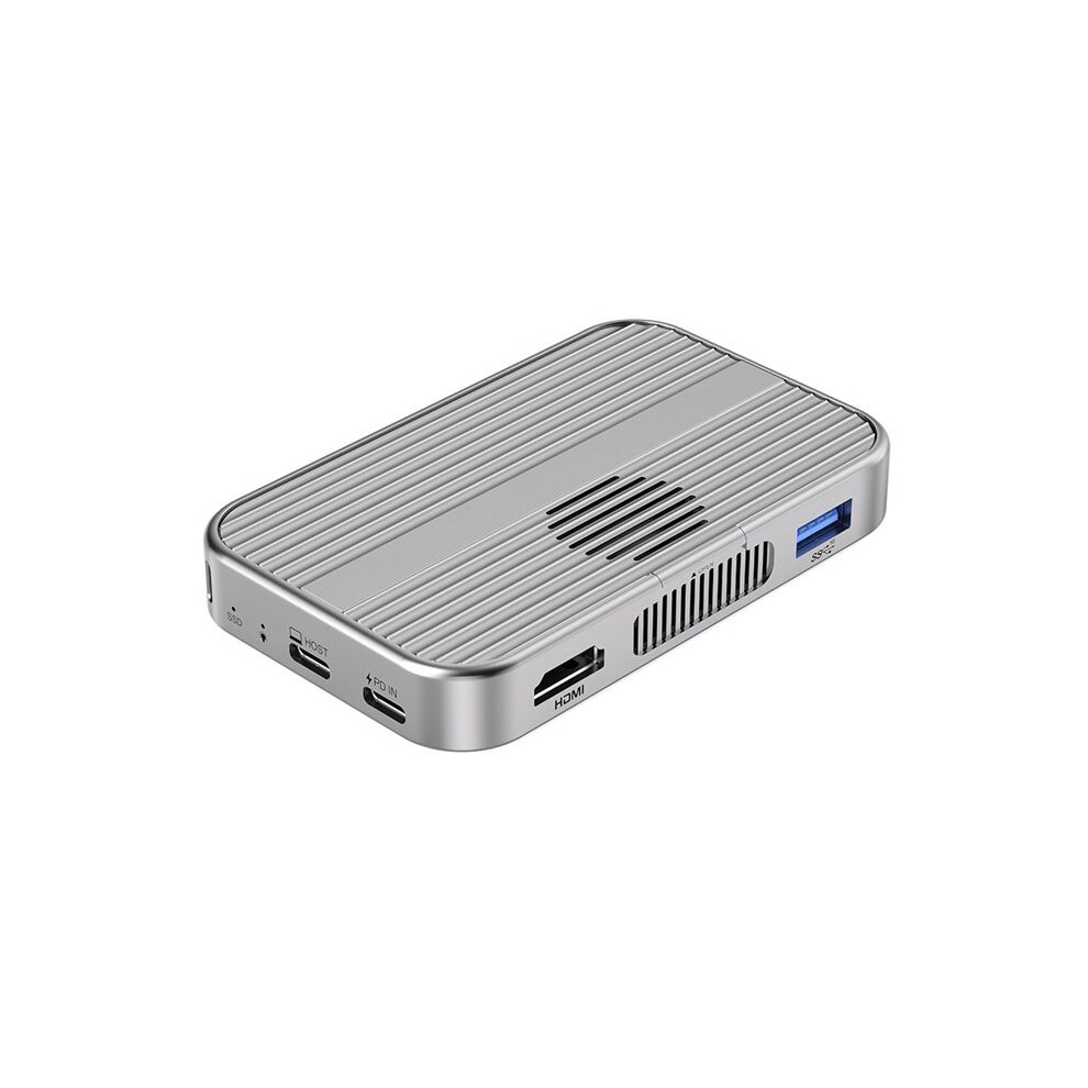 Magnetic M.2 Nvme Ssd Enclosure 10Gbps Usb C Docking Station With Cooling Fan -Compatible 4K60hz /Tf Pd 100W 6033897209694