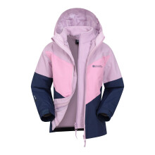 (3-4 Years, Blue) Mountain Warehouse Childrens/Kids Lightning II 3 in 1 Waterproof Jacket