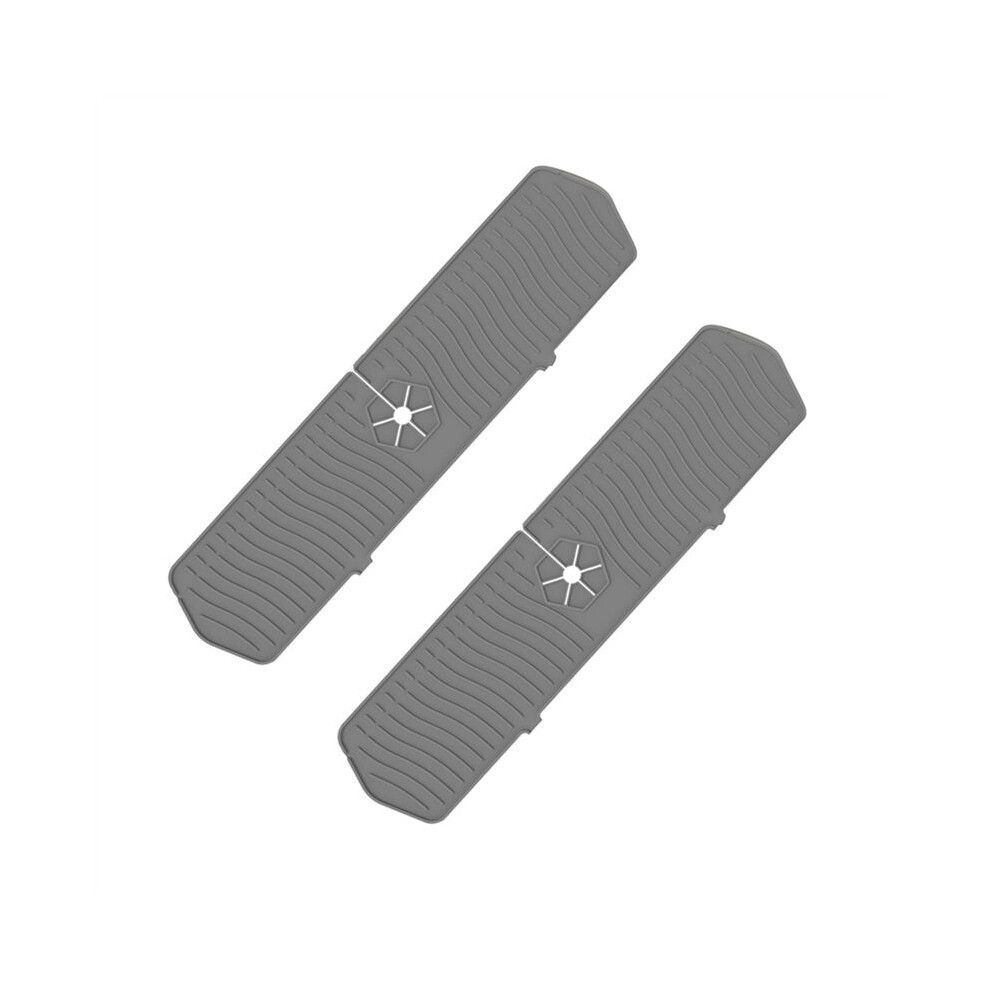 2Pcs Kitchen Sink Faucet Mat Catcher, Handle Drip Catcher Tray, Multipurpose For Kitchen Dish Drying Mats 6031119692125