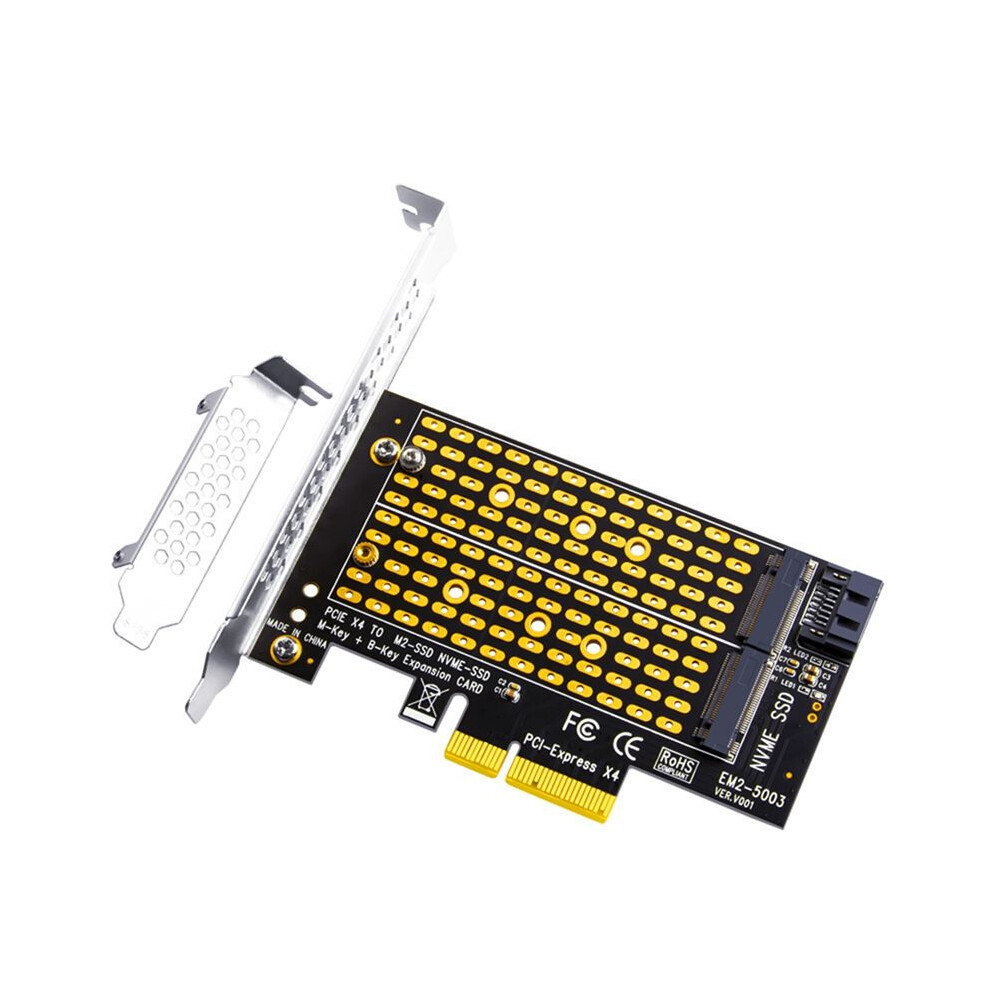 Photos - Cable (video, audio, USB) PCIE 4.0 To M2/M.2 Adapter M.2 SSD PCIE Adapter NVME/M2 PCIE Adapter SSD M2 To PCI-E Card M Key +B Key