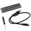 M.2 SSD HDD Enclosure NGFF RGB Cool Light Multi-Function Convenient HDD Enclosure 1