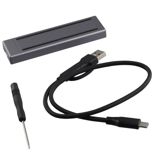 M.2 SSD HDD Enclosure NGFF RGB Cool Light Multi-Function Convenient HDD Enclosure