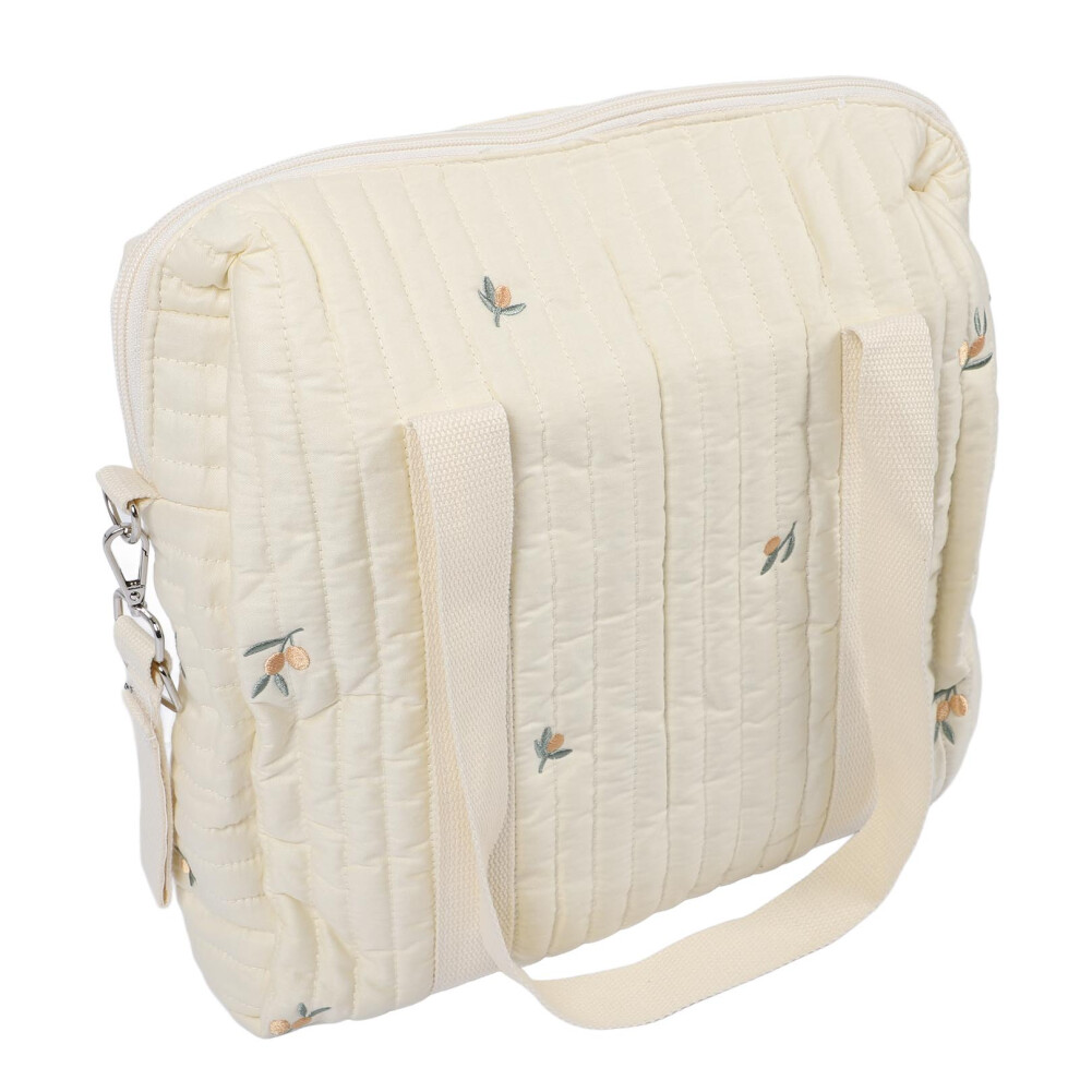 Large Capacity Cotton Stroller Storage Bag - 30X12x36cm, Olive Beige