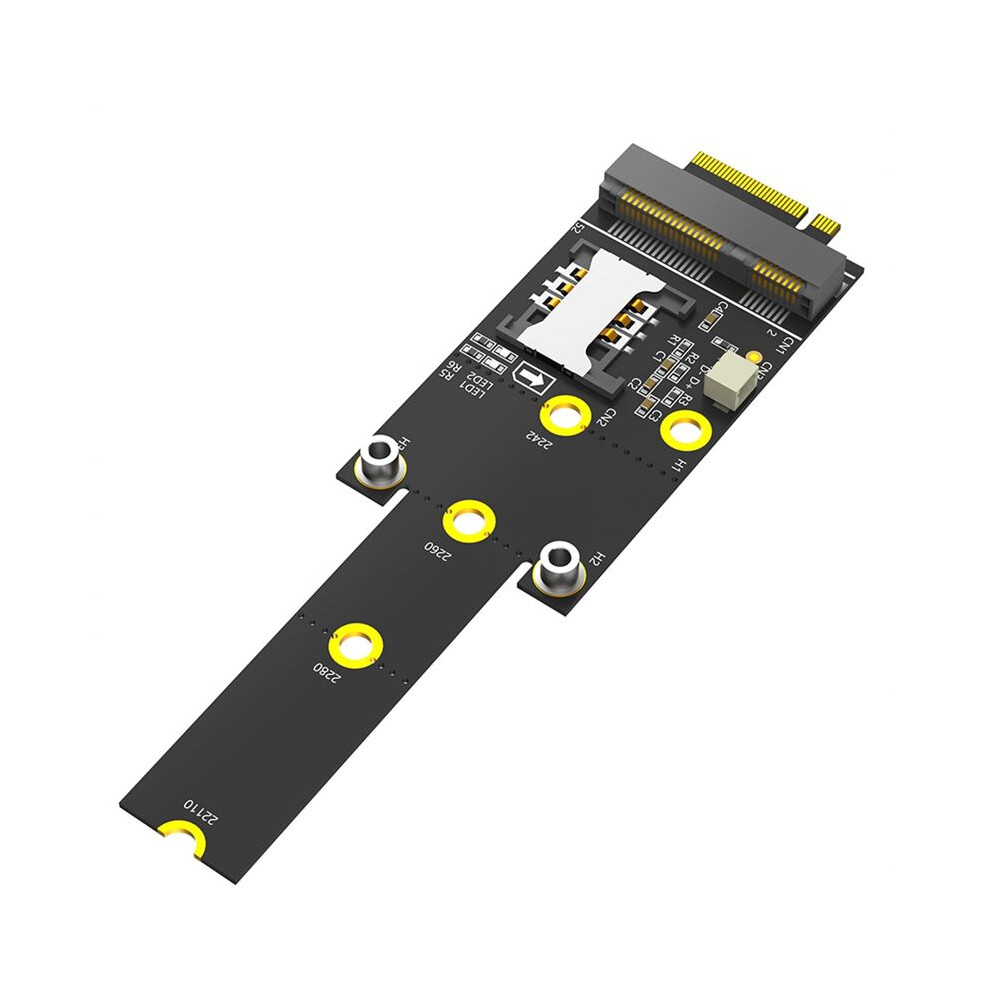 Pci-E To M.2(Ngff ) Key M Adapter With Sim Card Slot For Wifi/Wwan/Lte Module 6032956484843