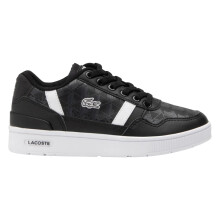 (5 UK Child, Black/White) Lacoste Childrens/Kids T-Clip Touch Fastening Trainers