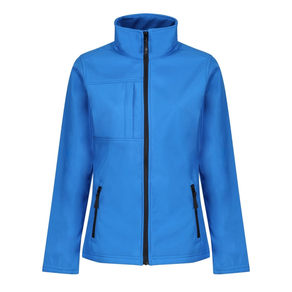 (18, Oxford Blue/Black) Regatta Womens/Ladies Octagon II Waterproof Soft Shell Jacket