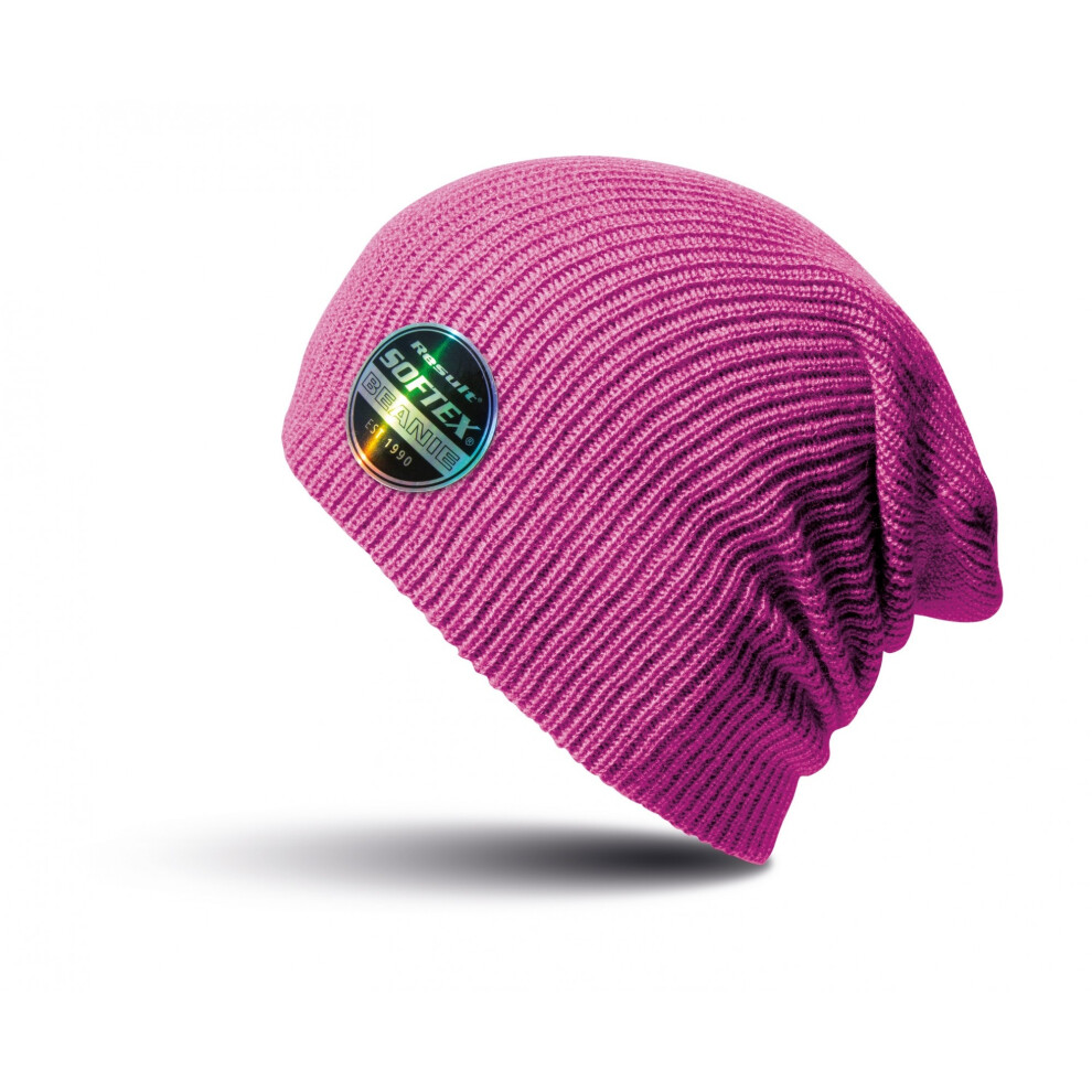 Result (One Size, Fuchsia) Winter Essentials Core Softex Beanie Hat