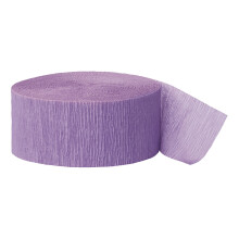 (One Size, Lavender) Unique Party Crepe Streamer Roll (81ft)